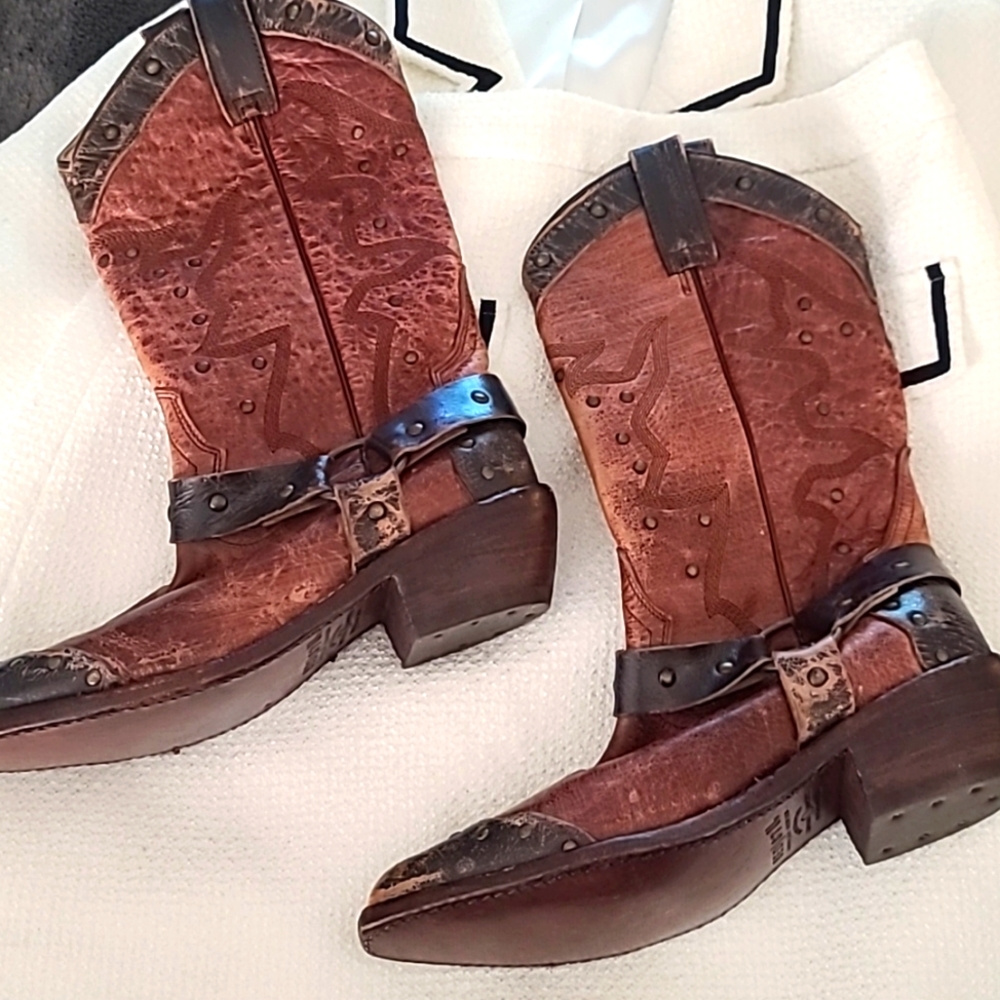 Brown Western Leather Boots